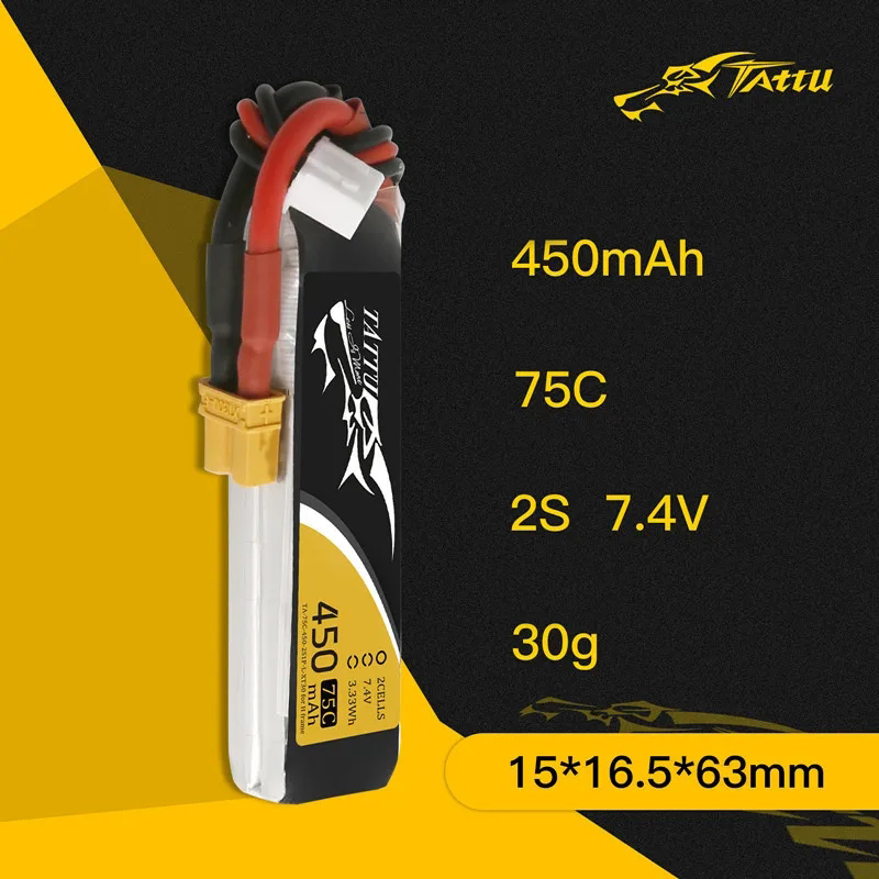 3Pcs NEW TATTU 450/500/550mAh  - Fpv Drone Quadcopter review and price