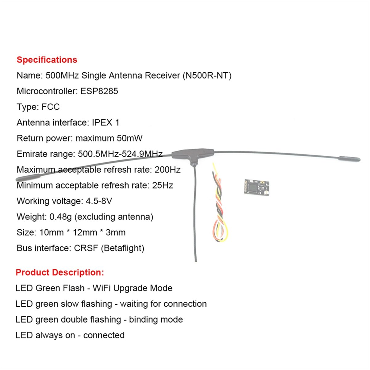 500MHz Receiver 500.5MHz-524.9 - Fpv Drone Receiver review and price